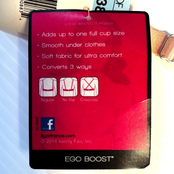 NWT Lily of France Ego Boost Padded Underwire Bra 38C - Picture 9 of 12